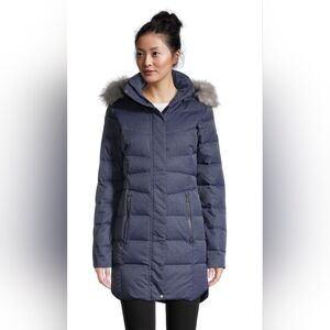 Columbia Women's Heathered Blue Puffer Jacket